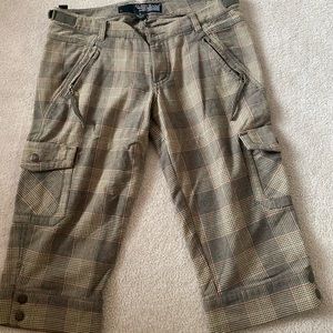 Guess Plaid Knee Length Shorts